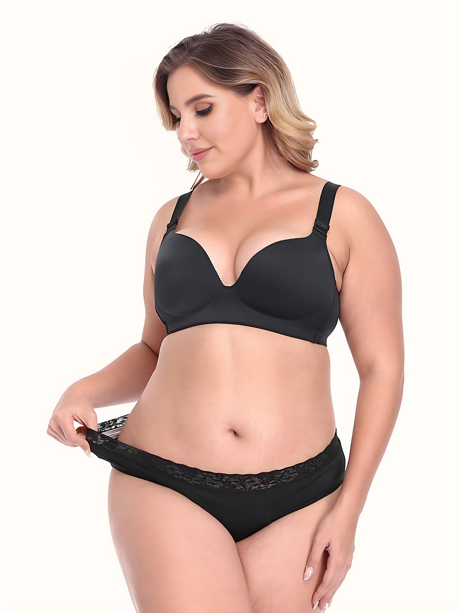 Culotte menstruelle en dentelle – 100% Bambou, Flux moyen à abondant